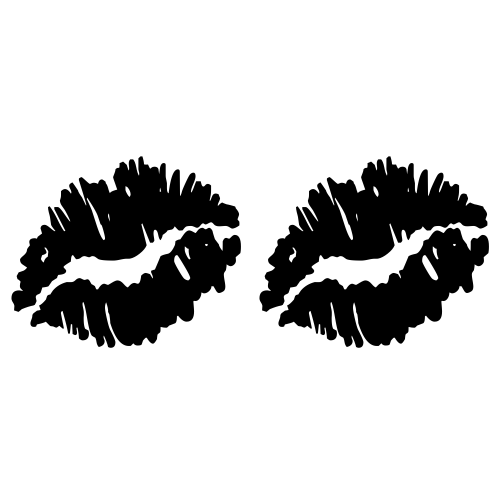 💋💋 Emoji Domain black and white Symbola rendering